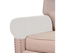 Lot de 2/4 Housses d'Accoudoirs Élastiques pour Fauteuils et Canapé - Antidérapant, Protection Universelle pour Meubles de Chaises
