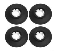 Lot de 2/4 joints de valve de chasse d'eau de toilette pour SV01967 - Compatible avec kit de pièces de toilette standard idéal (noir)