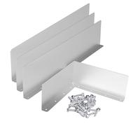 Lot de 2/4 protections anti-éclaboussures de gouttière, protection de gouttière, dévidoir pour toits en bardeaux, coin (2/4 pièces)
