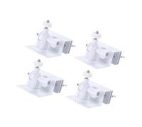 Lot de 2/4 supports de gouttière multifonctions pour panneau solaire, installation facile, haute visibilité, matériaux robustes en alliage d'aluminium