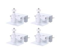 Lot de 2/4 supports de gouttière solaires multi-usages avec large champ de vision sans perçage - Accessoire pour usage domestique - Supports de montage de gouttière