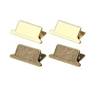 Lot de 2/4 trombones décoratifs rétro en métal pour scrapbooking, journal, planificateur, reçus, gestion de factures, réunions professionnelles