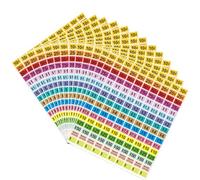 Lot de 2 400 autocollants rectangulaires pré-imprimés pour vente au détail - 1,2 cm x 1,9 cm - Pour vente au détail