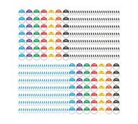 Lot de 2 450 autocollants jour de la semaine - Étiquettes de rotation des aliments du lundi au dimanche - 2,5 cm - Pour la gestion des stocks - Étiquettes de jour pour sacs alimentaires, conteneurs de