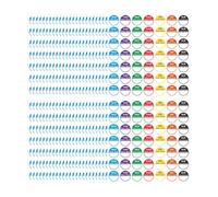 Lot de 2 450 étiquettes alimentaires amovibles pour le jour de la semaine du lundi au dimanche - 2,5 cm - Pour conteneurs de cuisine, bouteilles