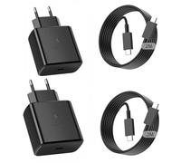 Lot de 2 45W USB C Chargeur Charge Rapide avec Câble pour Samsung S26 Ultra