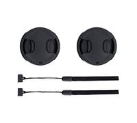 Lot de 2 46mm Bouchon d'Objectif Cache Capuchon pour Nikon Z30 Z50 Z50II Z FC Zfc avec Z DX 16-50mm Objectif Kit pour Panasonic G7 avec Lumix 14-42mm Objectif Kit Et Autres Objectifs 46mm