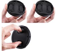 Lot de 2 49mm Bouchon d'Objectif Frontale Lens Cap pour Canon EOS R100 R50 R10 avec RF-S 18-45mm Objectif Kit, pour Canon EOS M50 M6 Mark II M5 avec EF-M 15-45mm Objectif Kit Et Autres Objectifs 49mm