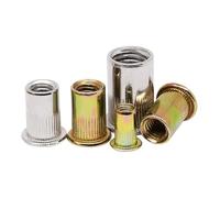 Lot de 2, 5, 10, 20 ou 30 écrous for rivet aveugle en acier inoxydable, inserts filetés zingués M3, M4, M5, M6, M8, M10, M12 for boîtiers et panneaux(304 Stainless Steel,M3(30pcs))