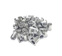 Lot de 2, 5, 10, 20 ou 30 écrous for rivet aveugle en acier inoxydable, inserts filetés zingués M3, M4, M5, M6, M8, M10, M12 for boîtiers et panneaux(304 Stainless Steel,M3(10pcs))