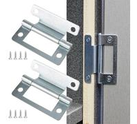 Lot de 2/5/10 charnières à manivelle en acier plaqué zinc pour portes de placard et portes à persiennes de 15 à 19 mm