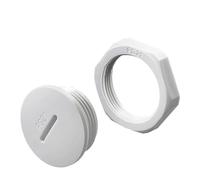 Lot de 2, 5 ou 10 bouchons filetés étanches en plastique for raccord de tuyau, embouts de masquage en nylon M12-M32(Black,M25,5pcs)