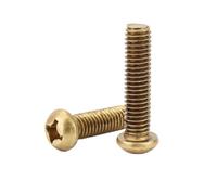 Lot de 2/50 vis à tête cylindrique cruciforme en laiton, tailles assorties M2, M2.5, M3, M4-M8, for applications diverses(4mm,20pcs M3)