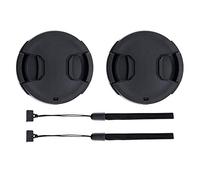 Lot de 2 52mm Bouchon d'Objectif Cache Capuchon pour Fujifilm X-M5 XT50 XT30 XT20 avec XC 15-45mm Objectif Kit pour Nikon D5500 D5300 D3300 avec AF-S 18-55mm Objectif Kit Et Autres Objectifs 52mm