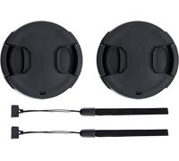 Lot de 2 52mm Bouchon d'Objectif Frontale Lens Cap pour Fujifilm X-M5 XT50 XT30 XT20 avec XC 15-45mm Objectif Kit pour Nikon D5500 D5300 D3300 avec AF-S 18-55mm Objectif Kit Et Autres Objectifs 52mm