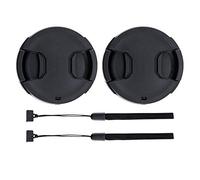 Lot de 2 55mm Bouchon d'Objectif Cache Capuchon pour Nikon D3500 Sony A7 V | pour Nikon D3500 D3400 D5600 avec AF-P 18-55mm Objectif Kit, pour Sony A7 II III IV V avec FE 28-70mm Objectif Kit et plus
