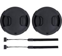 Lot de 2 55mm Bouchon d'Objectif Frontale Lens Cap pour Nikon D3500 D3400 D5600 D7500 avec AF-P 18-55mm Objectif Kit pour Sony A7 A7II A7III A7IV avec FE 28-70mm Objectif Kit Et Autres Objectifs 55mm