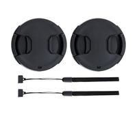 Lot de 2 58mm Bouchon d'Objectif Frontale Lens Cap pour Canon EOS 4000D 2000D 1300D 1200D 850D 800D 760D 750D 700D 650D 600D 550D 500D 250D 200D 100D avec Objectif Kit Et Autres Objectifs 58mm