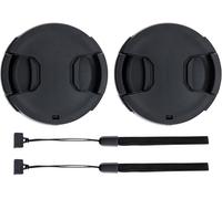 Lot de 2 58mm Bouchon d'Objectif Frontale Lens Cap pour Canon EOS 4000D 2000D 1300D 1200D 850D 800D 760D 750D 700D 650D 600D 550D 500D 250D 200D 100D avec Objectif Kit Et Autres Objectifs 58mm