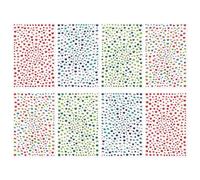Lot de 2 600 strass autocollants en acrylique, pour loisirs créatifs, scrapbooking, fabrication de cartes, collage, forme ronde, dos collé, 4 tailles : 3/4/5/6 mm (Carat)