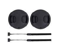 Lot de 2 77mm Bouchon d'Objectif Frontale Lens Cap pour Canon EOS 6D 6DII avec EF 24-105mm ou 24-70mm f4L Objectif Kit pour Nikon D750 D780 avec AF-S 24-120mm f4G Objectif Kit Et Autres Objectifs 77mm