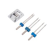 Lot de 2/90 3/4 de pied presseur à double aiguille pour couture décorative et nervures