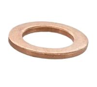 Lot de 2 à 10 bouchons d'huile en cuivre pur massif M10-M27, rondelles, joints toriques, entretoises plates for carter(M12xOD24X2(5Pcs))