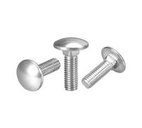 Lot de 2 à 10 boulons de carrosserie en acier inoxydable 304 M6 M8 M10 M12 à tête ronde et col carré for étagères et meubles(M12x30mm 2pcs)