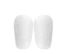 Lot de 2 à 10 Paires protège-Tibias résistants l'usure et Absorbant Les Chocs for Mini-Jambes Football pour Hommes, Femmes(White 10x6cm,3 Pairs)