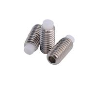 Lot de 2 à 10 vis à tête hexagonale en acier inoxydable avec embout en nylon POM M3 M4 M5 M6 M8 M10(M5X13 10pcs)