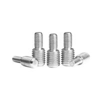 Lot de 2 à 10 vis d'adaptation M3 M4 M5 M6 M8 M10 M12 en acier inoxydable 304, boulon réducteur de conversion for caméra, vis à double tête(M3x8toM4x8 10pc)
