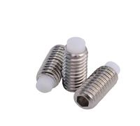 Lot de 2 à 10 vis sans tête à six pans creux en acier inoxydable 304, M3, M4, M5, M6, M8, M10, avec embout convexe en nylon et plastique(M10x32 2PCS)