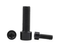 Lot de 2 à 30 vis à tête cylindrique noires de grade 8. Vis à six pans creux M3 M4 M5 M6 M8 M10 for meubles.(30mm,M5 10pcs)