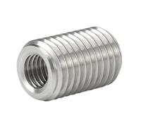 Lot de 2 à 5 écrous de conversion M2 M2.5 M3 M4 M5 M6 M8 M10 M12 en acier inoxydable 304, filetage intérieur/extérieur, manchon d'insertion de vis d'adaptateur(5mm 5PCS,InsideM6-OutsideM14)