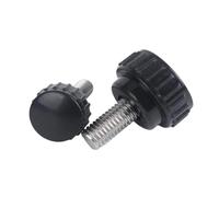 Lot de 2 à 5 vis à main en acier inoxydable M3 M4 M5 M6 M8, moletées en caoutchouc, for serrer les boulons en plastique(10mm,M5 5pcs)