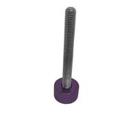 Lot de 2 à 5 vis moletées à tête plate en aluminium M5 M6, filetage en acier inoxydable, à serrage manuel(Purple,M5X10 2PCS)