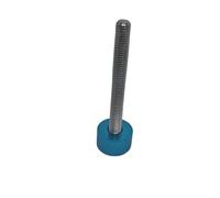 Lot de 2 à 5 vis moletées à tête plate en aluminium M5 M6, filetage en acier inoxydable, à serrage manuel(Light blue,M6X50 2PCS)