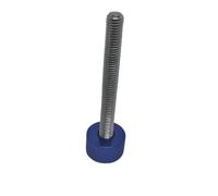 Lot de 2 à 5 vis moletées à tête plate en aluminium M5 M6, filetage en acier inoxydable, à serrage manuel(Dark Blue,M5X25 2PCS)