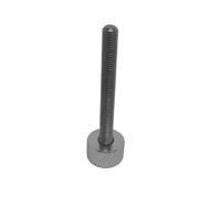 Lot de 2 à 5 vis moletées à tête plate en aluminium M5 M6, filetage en acier inoxydable, à serrage manuel(Sliver,M5X20 2PCS)