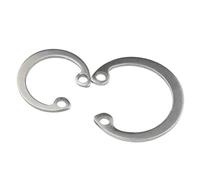 Lot de 2 à 50 circlips de type C for trou en acier inoxydable 304, bague de retenue de roulement, anneau élastique interne en métal M8-M72(M22-30Pcs)