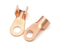 Lot de 2 à 50 cosses de câble en cuivre OT 3 à 1 000 A, connecteurs de fils non isolés, cosses de câble électrique nues, cosse à sertir for batterie(500A,2 pieces)