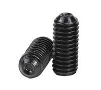Lot de 2 à 50 vis à tête creuse hexagonale à six pans creux M2 M3 M4 M5 M6 M8 M10 M12 12.9 en acier au carbone DIN916(2.5mm,M12 2pcs)