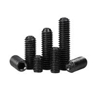 Lot de 2 à 50 vis à tête creuse hexagonale à six pans creux M2 M3 M4 M5 M6 M8 M10 M12 12.9 en acier au carbone DIN916(2mm,M4 30pcs)