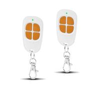 Lot de 2 AAM0049 Télécommande Portail et Garage - Compatible SCS Sentinel - 433,92 MHz - 4 Canaux - Code Secret Tournant & Portée Longue - Orange