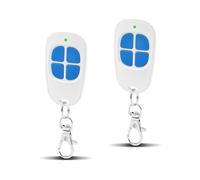 Lot de 2 AAM0049 Télécommande Portail et Garage - Compatible SCS Sentinel - 433,92 MHz - 4 Canaux - Code Secret Tournant & Portée Longue - Bleu