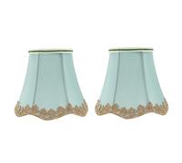 Lot de 2 Abat-Jour en Tissu Vert pour Lampes Murales et Lampadaires | Style Simple, Lumière Diffuse Décorative, Ne Se Décolore Pas, pour Chambre et Pièce, Accessoire D’Ambiance