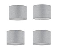 Lot de 2 abat-jours E14/E27 - En lin - Petit abat-jour de rechange pour lampe de table ou lampadaire