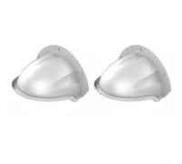 Lot de 2 abris pour caméra d'extérieur résistant aux intempéries - Pare-soleil pour caméra de vidéosurveillance dôme