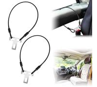 Serrure De Ceinture De Sécurité Antivol,2 Pièces 60 cm Accessoires Antivol Camping,Protection Antivol Camping-Car,Accessoires Antivol Pour Camping-Car Pour Fourgonnettes,Camping-Cars,Voitures