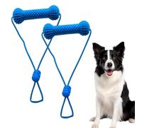 Lot de 2 accessoires de brossage dentaire bleus pour chien, maintient la gueule ouverte pour faciliter le brossage, adapté aux chiens de petite, moyenne et grande taille, hygiène bucco-dentaire